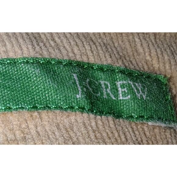 J. Crew Cotton Corduroy Pencil Skirt Side Slit Stretch Tan Size 4 - Picture 3 of 4